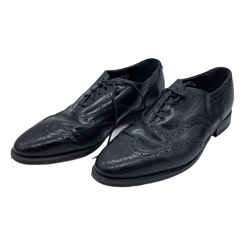 Nunn Bush Leather Oxford Nelson‎ Wingtip Dress Casual Shoes Men Size 8.5 D Black